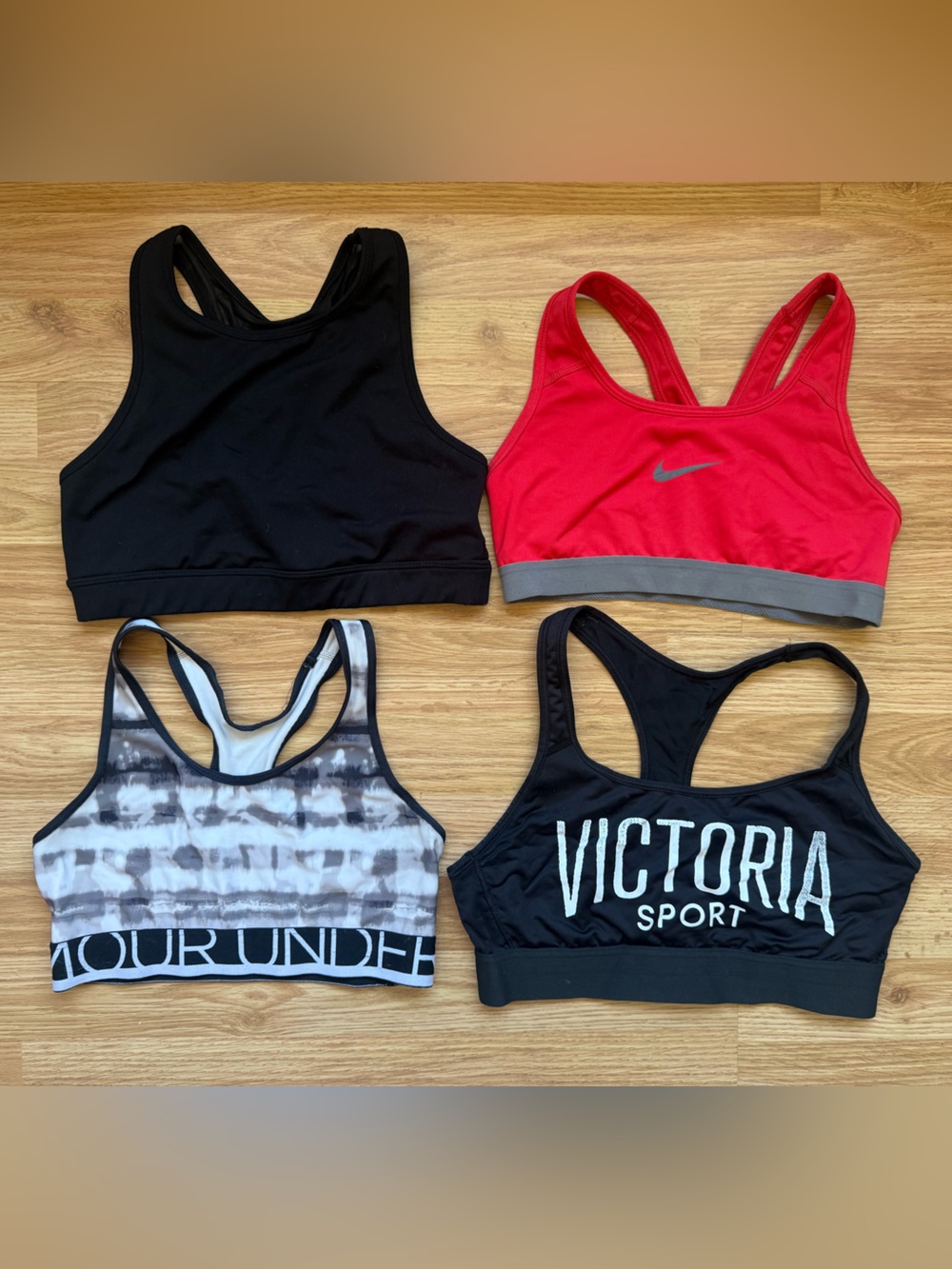 Lot of 4 Women’s Sports Bras - Nike, Victoria Secret, Under Armour, GapFit